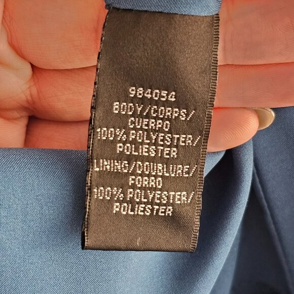 David Meister Bright Blue Puff Sleeve Evening Dress Sz 6 - Picture 11 of 12